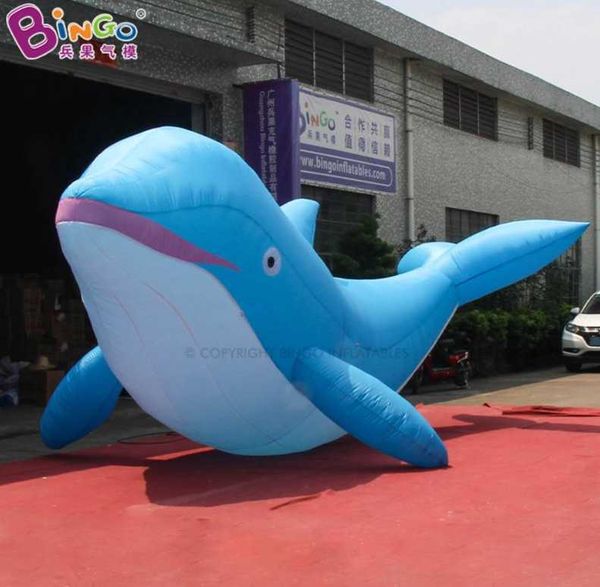 Factory all'ingrosso pubblicitario diretto pubblicità gonfiabile fumetto palloncini di Dolphin Ocean Animal Models for Event Party Decoration con Air Blower Toys Sports