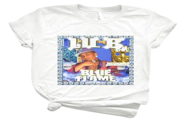 Men039s Magliette Lil B Blue Flame Mixtape 45 Tshirt per ragazzi donne vintage personalizza tendenza camicia unisex uomo ragazza3578410