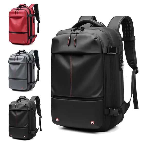 Дорожный мужской 17,3-дюймовый рюкзак для ноутбука, вакуумный компрессионный рюкзак для бизнеса, школьный рюкзак большой емкости, расширенный уличный рюкзак 240202