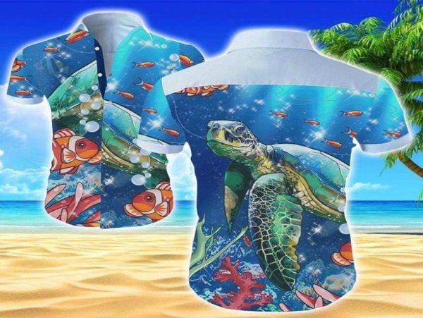 Men039s Camicie casual Men39s Camicia estiva hawaiana in pollici Stampa 3D Creativa Grafica di pesci animali marini Oversize XxxxxxlMen3712439