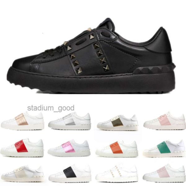 Scarpe casual da uomo Bianco Nero Rosa Rosso Moda Uomo Donna Scarpe da ginnastica sportive basse aperte traspiranti in pelle da esterno