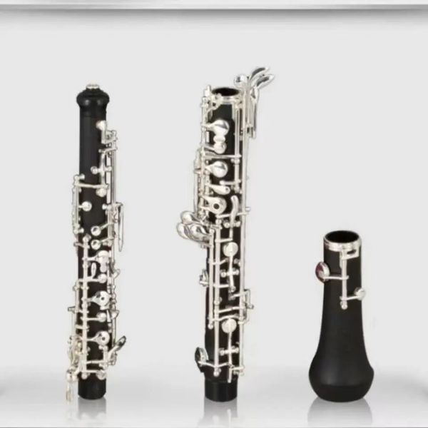 Chiave C professionale stile oboe placcato in cupronichel argento con custodia