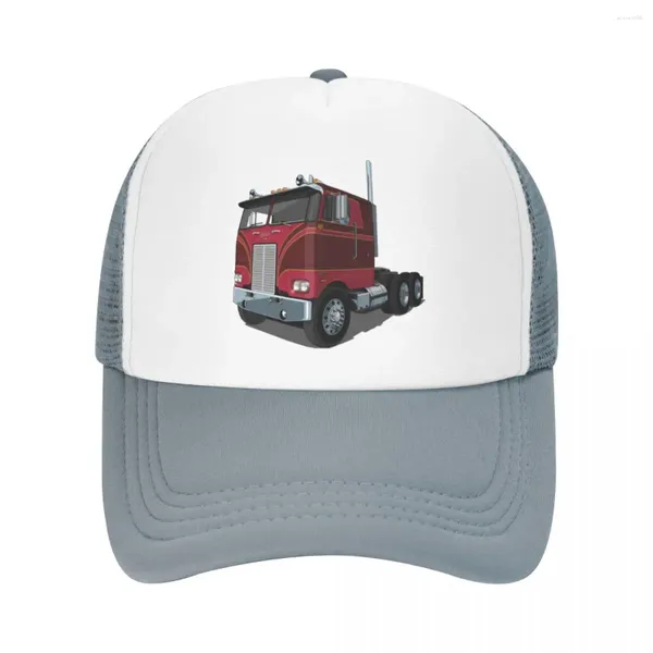 Ballkappen Peterbilt 352 Cabover Truck Baseballkappe Mode Wanderhut Schwarz Herren Damen