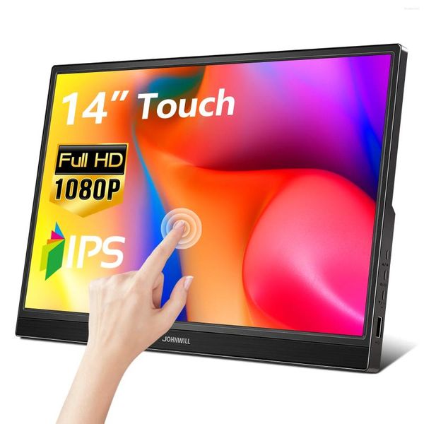 Zoll tragbarer Monitor 1920X1080 IPS Touch LCD Bildschirm Typ-C HDMI kompatible Spielekonsole geeignet für Laptop Switch PS4