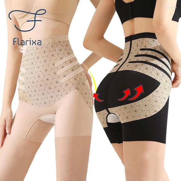 Damen Shapers Flarixa Hohe Taille Flacher Bauch Höschen Nahtlose Frau Boxer Body Abnehmen Shaping Hosen Push Up Unterwäsche Dünne Sicherheitsshorts