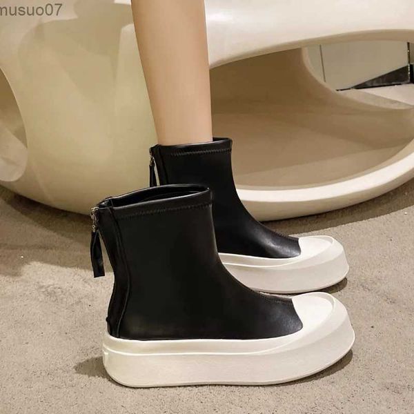 Stivali Stivali da neve Donna Inverno Nuova moda Carino caldo Casual Tinta unita Carino dolce bellezza Scarpe Stivali Chelsea Stivali in pelle alla moda