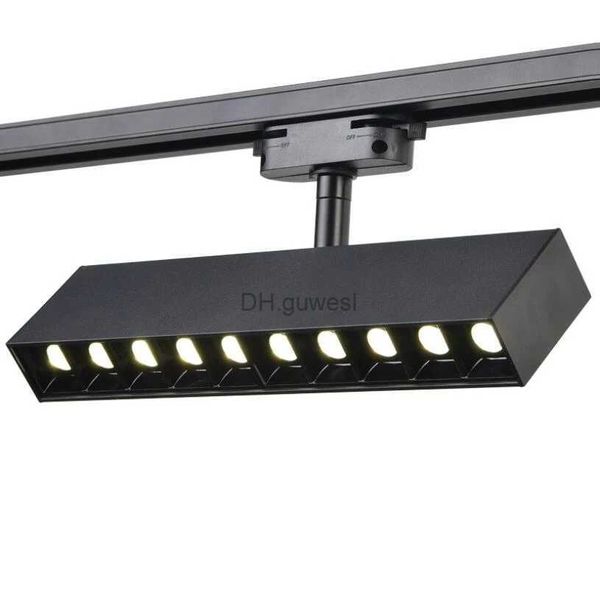 Schienenleuchten 1PCS 20W Quadratisches LED-Schienenlicht LED-Spotlicht LED-Deckenleuchte Weißer Körper / Schwarzer Körper AC110-240V YQ240124