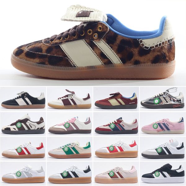 2024 scarpe firmate Galles Bonner Scarpe casual stampa leopardo Sneakers vintage da allenamento Suola antiscivolo Moda classica Uomo Donna Scarpe da outfit quotidiano taglia 36-45