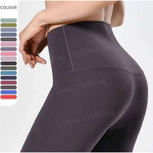 LU Yoga Legging Donna Sexy Vita Alta 17 Colori Movimento Fiess Elastico Esercizio Designer Leggings Pantaloni Puri