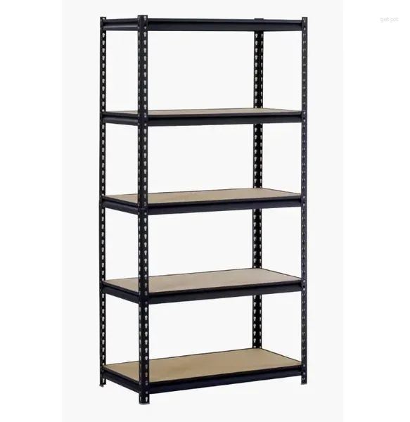 Camp Furniture Muscle Rack 48 Zoll.Stahlregal mit 5 Böden (B x T: 24 x 72 H);Schwarz