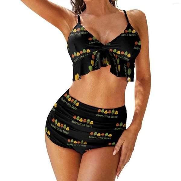 Costume da bagno da donna Bob Ross Bikini Costume da bagno a gamba alta Intera vendita Elegante costume da bagno per adolescenti Rave 2 pezzi