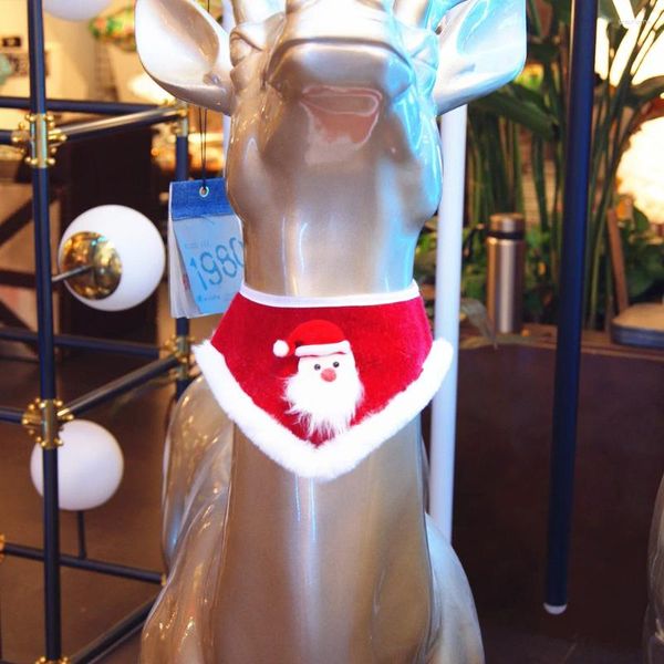 Collari per cani Costume da Babbo Natale Collare natalizio Bavaglino Collana per animali domestici Decor per gatto Universale