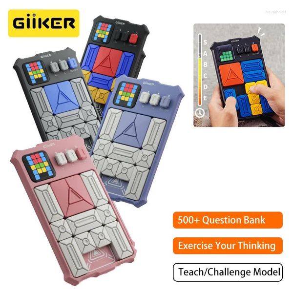 Controle de casa inteligente Xiaomi Giiker Super Slide Huarong Road Sensor Jogo 500 Desafio Nivelado Quebra-cabeça Lógico Brinquedos Interativos para Crianças Presentes