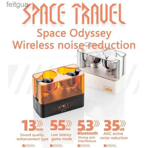 Handy-Kopfhörer Space Roaming Anc Intelligent True Wireless Active Noise Reduction Headset Spiel ohne Verzögerung Bluetooth-Headset YQ240202