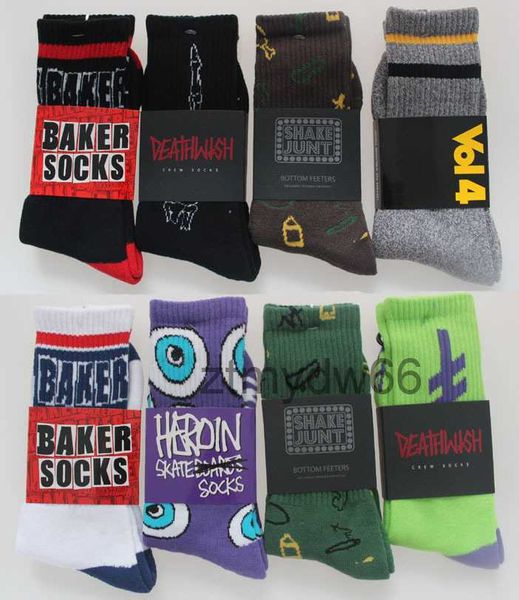 Wholesale-5pais = 10pieces Mode Jasper Baker Harajuku Sommer Stil Dicke Terry Sport Socken Skateboard Baumwolle Herren 13WA
