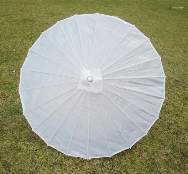 Guarda-chuvas Chinês Tecido Colorido Guarda-chuva Branco Rosa Parasol China Tradicional Dança Cor Parasol Japonês Adereços De Seda