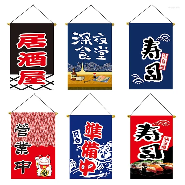 Party-Dekoration, japanischer Stil, Sushi-Shop-Flagge, glückliche Katze, zum Aufhängen, Schnur, Festival, Restaurant, El Pub, Kaffee, Banner, Vorhang, Haus