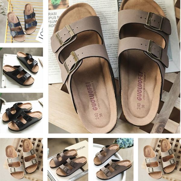 Sandalen Männer Frauen Karten Designer Slipper Schuhe blühen Web schwarz Blumener Erdbeerabdruck Rutsche Leder Raut Sandale Sommer Flat Slipper 183 608