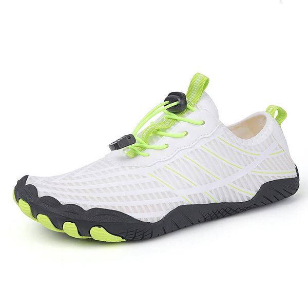 Homens Mulheres Quick Dry Barefoot Water Shoes Confortável Respirável Praia Seaside Wading Trekking Upstream Surf Aqua Shoe 240123