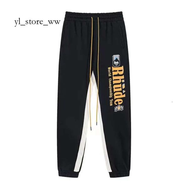 Rhude calças masculinas designer carga sweatpants para rhude masculino e feminino casual fitness rhude moletom com capuz treino novo estilo 1217