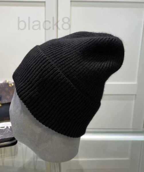 Gorro/bonés de caveira designer chapéu de malha feminino edição coreana Instagram na moda versátil casual chapéu de lã outono e inverno viagem quente pulôver chapéu moda masculina