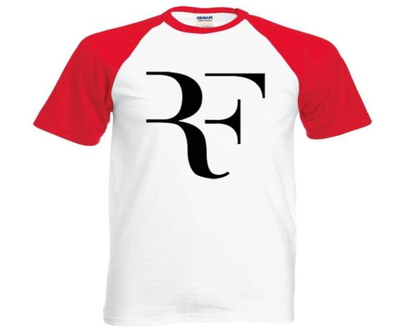 2018 Novo verão Roger Federer Men, camiseta rf raglan camise