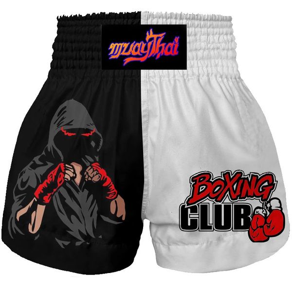 Muay Thai Shorts Profissional Sanda Boxe Shorts Adulto Treinamento de Competição MMA Lutando Curto-PantsGirls Meninos Boxeo Kickboxing 240119