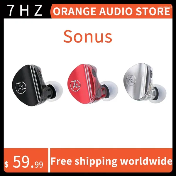Sonus 1DD 1BA Híbrido IEM HiFi Fones de ouvido intra-auriculares com cabo OCC destacável de alta qualidade banhado a prata para músico audiófilo