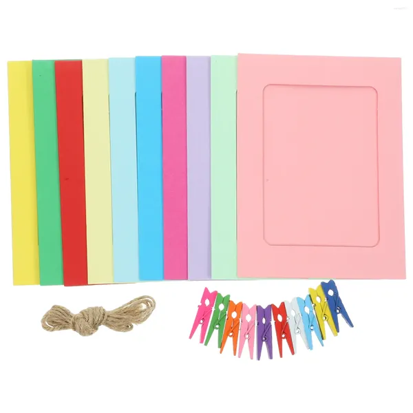 Rahmen 1 Set DIY PO Rahmen leerer Bildhalter hängendes Papier zum Basteln