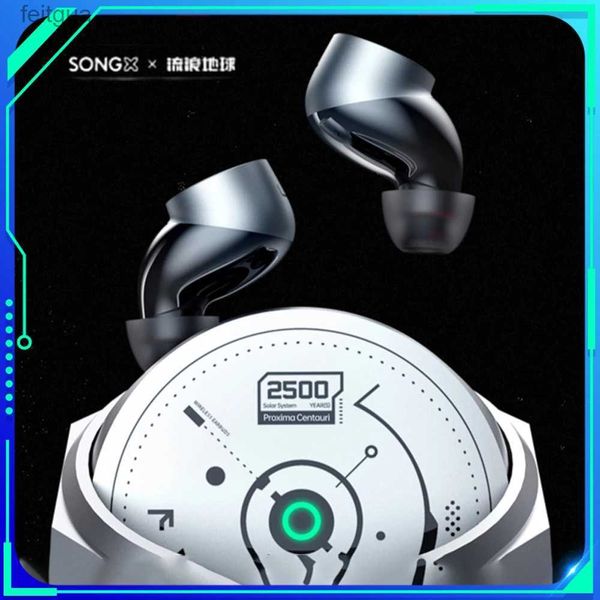 Handy-Kopfhörer SONGX Drahtloses Bluetooth V5.3-Headset HiFi-Musik ENC-Ohrhörer In-Ears Wandering Earth-Kopfhörer Schnellladekopfhörer für Gamer YQ240202