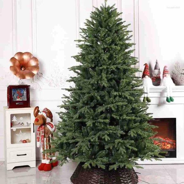 Árvore misturada PE do PVC das decorações do Natal com decoração exterior do diodo emissor de luz da disposição da cena das luzes