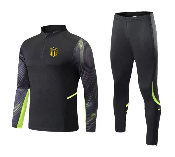 Club Atlético Penarol Penarol Ternos esportivos de lazer masculino e infantil ao ar livre de manga comprida semi-zíper roupas de treinamento esportivo casaco casual tamanho 4XS-2XL