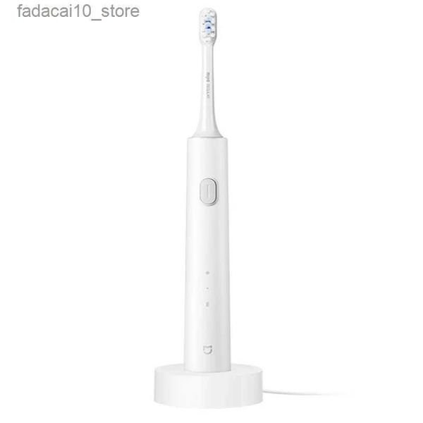 Escova de dentes elétrica adulto escova de dentes inteligente cor carregamento usb à prova dwaterproof água cabeça escova de dentes jt232628 q240202