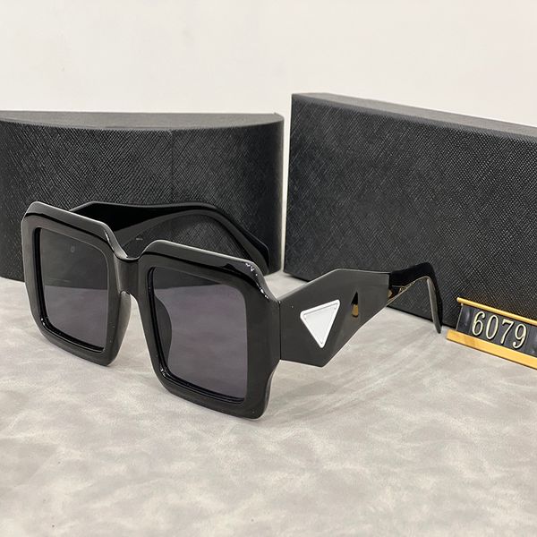 Designer óculos de sol luxo clássico óculos de sol praia anti-radiação óculos de sol para homem mulher triângulo multicolorido opcional moda de rua atacado com caixa de presente