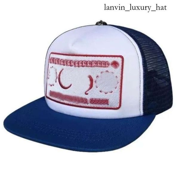 Chromees Hearts Moda Trend Beyzbol Çiçeği 23SS CH Çapraz Kalpler Erkekler Snapbacks Mavi Şapkalar Yüksek Erkekler Siyah Kalite Kapalı Beyaz Tasarımcı Marka Kapakları Chrome 818