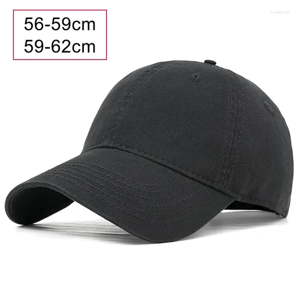 Berretti da baseball estivi Berretto da baseball da uomo Big Head Trucker Donna Sport Casual Cappello da sole in cotone lavato Visiera da golf Tinta unita con visiera Papà