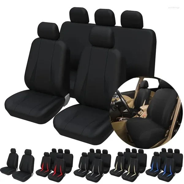Чехлы для автомобильных сидений, четырехсезонный универсальный защитный чехол для подушек, роскошный качественный полиэстер, удобный