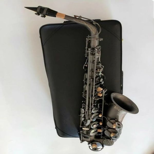 Melhor qualidade japão a 992 saxofone alto e plano preto sax alto bocal ligadura reed pescoço instrumento musical acessórios