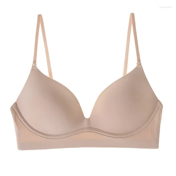 Bras 2024 cor sólida sutiã suave com alças removíveis meninas macio confortável roupa interior mulheres lingerie branca pele preta