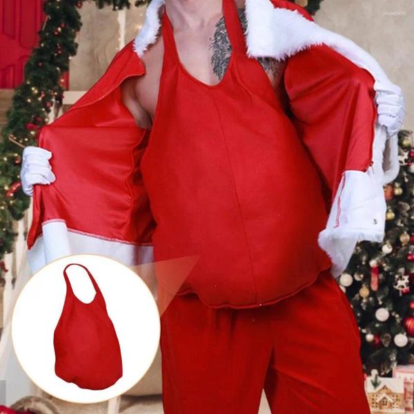 Decoração de festa Natal Papai Noel Cosplay Barriga Falsa Inflável Invisível Falsa Gravidez Barriga Filme Adereços Acolchoados