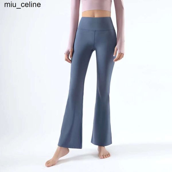 Luss Align Lulemen Damen-Hose mit hoher Taille, Sport-Yoga-enge Schlaghose, Marke LU – offizielle High-End-Nachbildung von Yoga-Hosen