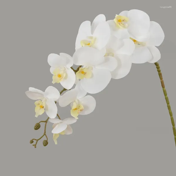 Dekoratif Çiçekler 100cm 9heads Yapay Kelebek Orkide Sahte Güve Orkide Ev Oturma Odası İçin Düğün Doğum Günü Dekorasyonu