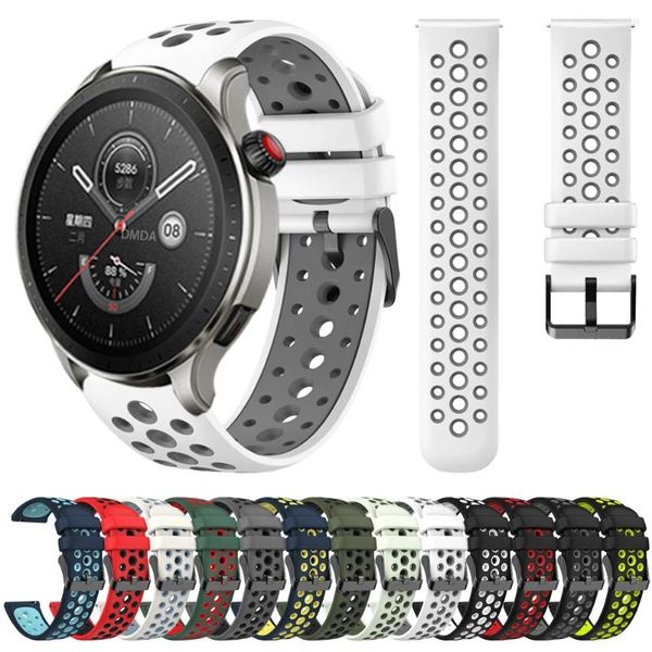 Cinturini per orologi 22mm Silicone di ricambio per Huami Amazfit GTR 4 3 Pro 2e 47mm cinturino sportivo Huawei Watch4 GT3 fascia da polso accessori