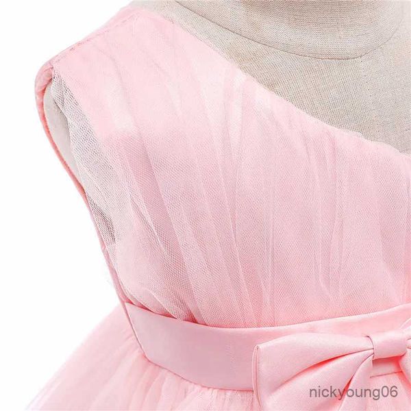 Mädchenkleider Baby Mädchen Kleider 1 Jahr Geburtstag Taufkleid Schleife Kleinkind Party Tutu Prinzessin Rosa Neugeborene Taufe Kleinkind Gril Kleidung