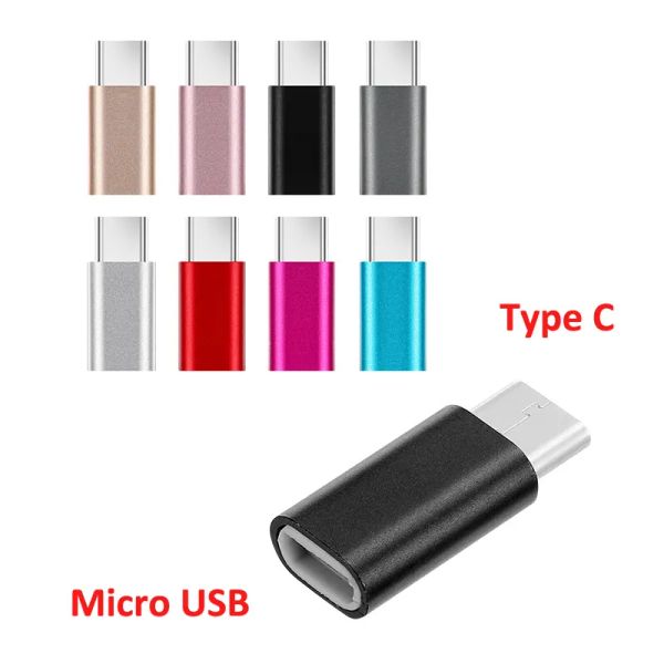 Micro USB'den C Kablo Dönüştürücü Tip C USB C OTG Adaptörü MacBookpro Xiaomi Samsung Telefon Kablo Şarj Cihazı ZZ