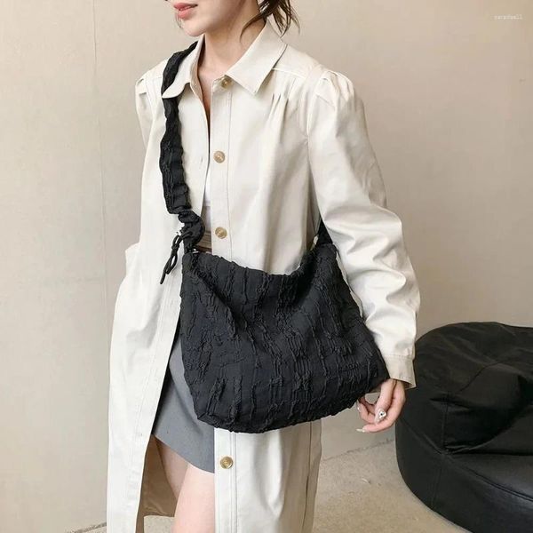 Borse da sera Borsa in stoffa pieghettata con ruche Tote Borse trapuntate Messenger Donna Cloud Crossbody Bolle Spalla Tendenza per l'inverno Estate