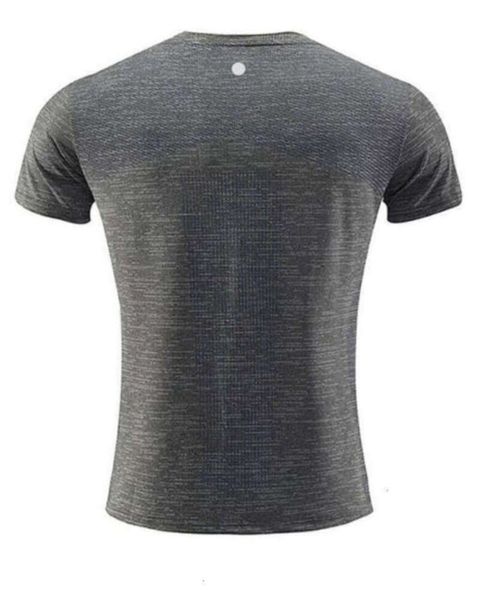 Absorbierendes und atmungsaktives Designer-Lemons-Männer-Outdoor-Hemd, neu, Fitness, Fitnessstudio, Fußball, Fußball, Mesh-Rückseite, Sport, schnell trocknendes, kurzes, besticktes T-Shirt aus gerippter Baumwolle