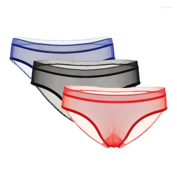 Mutandine da donna 3 pezzi / lotto Donne sexy G String Biancheria intima da donna Pizzo Slip trasparenti Perizoma senza cuciture Calcinha Ropa Interior Femenina