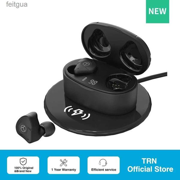 Наушники для сотового телефона Top T300 TWS 2BA + 1DD 5.2 Fone Bluetooth-совместимые наушники True Double Headset In-Ear HIFI Sport с беспроводной зарядкой для YQ240202