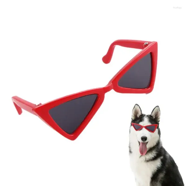 Vestuário para cães Produtos para animais de estimação Adorável Triângulo Vintage Óculos de sol Reflexão Eye Wear Óculos Po Props Acessórios